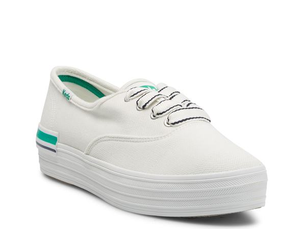 ケッズ 【送料無料】 ケッズ レディース スニーカー シューズ The Platform Sneaker - Women's White/Green
