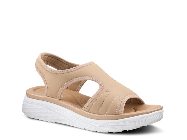 【送料無料】 フレクサス レディース サンダル シューズ Marshmello Wedge Sandal Taupe