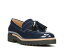 フランコサルト レディース スリッポン・ローファー シューズ Carolynn Platform Loafer Navy