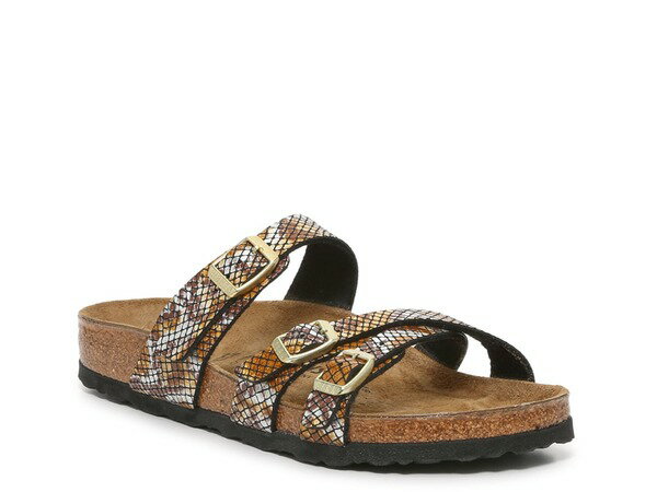 【送料無料】 ビルケンシュトック レディース サンダル シューズ Franca Sandal - Women's Brown/Silver/Tan Snake Print