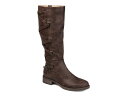 【送料無料】 ジュルネ コレクション レディース ブーツ・レインブーツ シューズ Carly Extra Wide Calf Boot Dark Brown