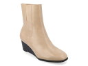 【送料無料】 ジュルネ コレクション レディース ブーツ・レインブーツ シューズ Kylo Wedge Bootie Tan(4)