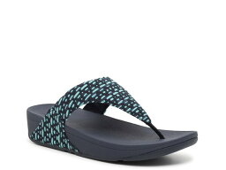 【送料無料】 フィットフロップ レディース サンダル シューズ Lulu Geo-Webbing Wedge Sandal Navy/Aqua