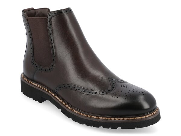 【送料無料】 バンス メンズ ブーツ・レインブーツ シューズ Hogan Chelsea Boot Dark Brown