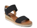 yz AhA A[X fB[X T_ V[Y Neveah Espadrille Wedge Sandal Black