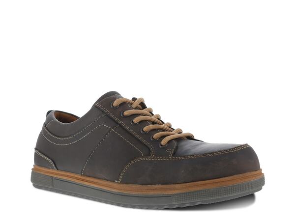 【送料無料】 フローシャイム メンズ オックスフォード シューズ Gridley Steel Toe Work Oxford Dark Brown