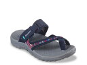  スケッチャーズ レディース サンダル シューズ Reggae Baja Sunrise Sandal Navy