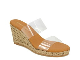 【送料無料】 アンドレア アース レディース サンダル シューズ Bella Wedge Sandal Clear