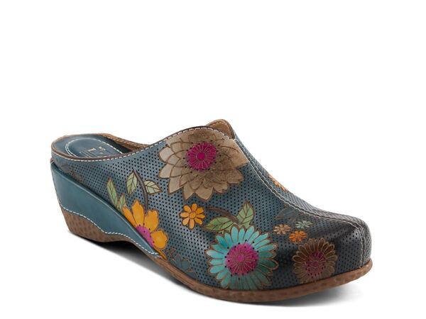  スプリングステップ レディース サンダル シューズ Chienti Wedge Clog Navy/Multicolor