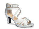 【送料無料】 イージーストリート レディース ヒール シューズ Crissa Sandal Silver Satin