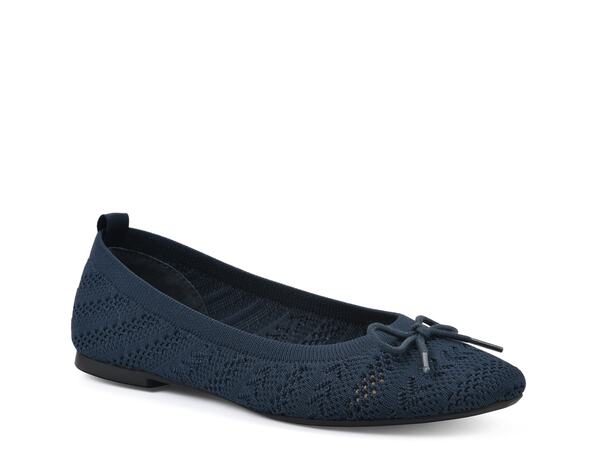 【送料無料】 ホワイトマウンテン レディース パンプス シューズ Sashay Ballet Flat Navy Fabric