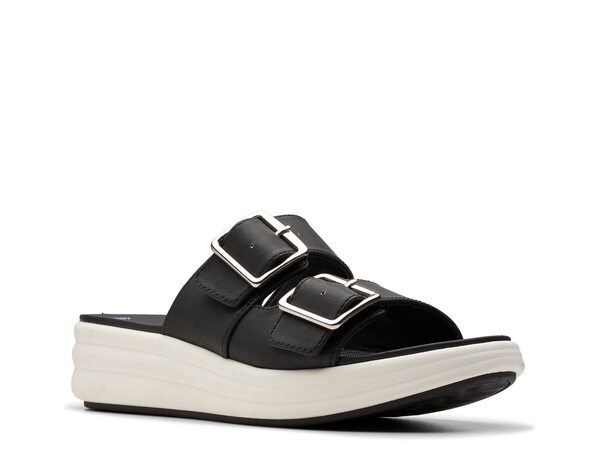 クラークス 【送料無料】 クラークス レディース サンダル シューズ Cloudsteppers Drift Wedge Sandal Black