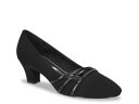 【送料無料】 イージーストリート レディース パンプス シューズ Cristiny Pump Black Fabric