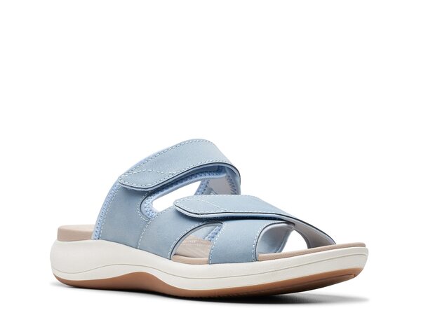 【送料無料】 クラークス レディース サンダル シューズ Cloudsteppers Mira Ease Sandal Denim Blue