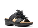 【送料無料】 クラークス レディース サンダル シューズ Merliah Raelyn Wedge Sandal Black(4)