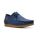 【送料無料】 クラークス メンズ オックスフォード シューズ Shacre II Step Moc Slip-On Navy