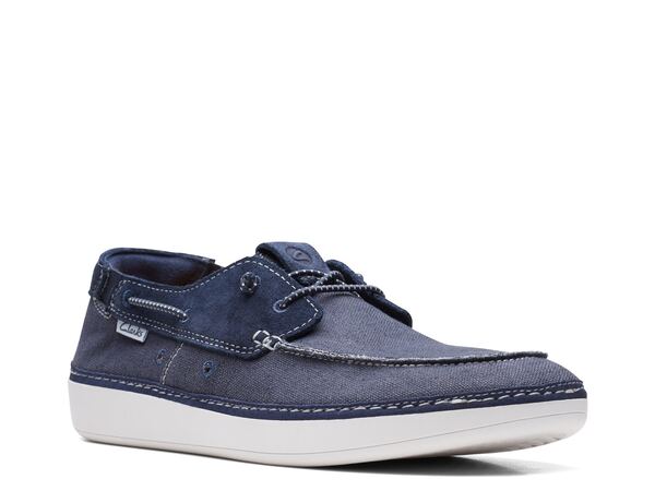 【送料無料】 クラークス メンズ デッキシューズ シューズ Higley Tie Boat Shoe Navy