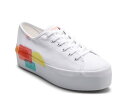 【送料無料】 ケッズ レディース スニーカー シューズ Triple Up Platform Sneaker - Women's White/Multicolor