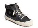 【送料無料】 スペリー レディース ブーツ レインブーツ ブーティ シューズ Pier Wave Storm Tumbled Sneaker Bootie Black