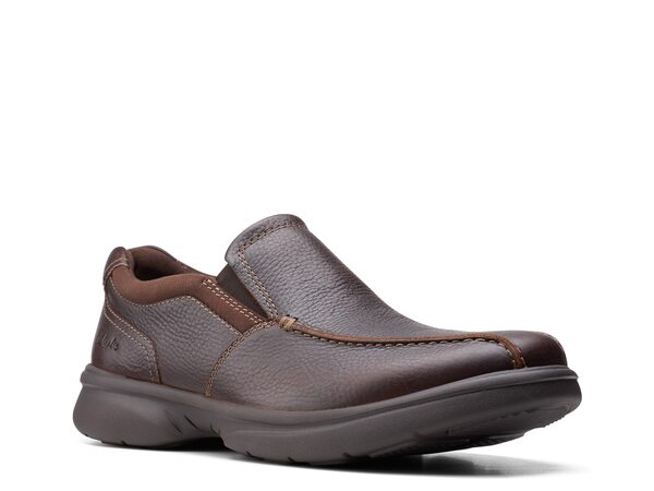 【送料無料】 クラークス メンズ スリッポン・ローファー シューズ Bradley Step Loafer Dark Brown