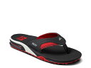 【送料無料】 リーフ メンズ サンダル シューズ Fanning Pregame Flip Flop Black/Red