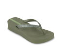 【送料無料】 イパネマ レディース サンダル シューズ Mesh Chic Platform Sandal Dark Green
