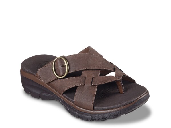 【送料無料】 スケッチャーズ レディース サンダル シューズ Easy Going Sandal Dark Brown