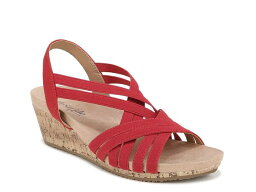 【送料無料】 ライフストライド レディース サンダル シューズ Mallory Wedge Sandal Red