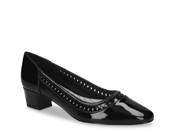 【送料無料】 イージーストリート レディース パンプス シューズ Giana Pump Black Patent