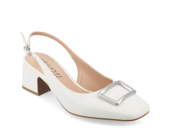 ジュルネ コレクション レディース シューズ パンプス Journee Collection Everlee Pump White ホワイト