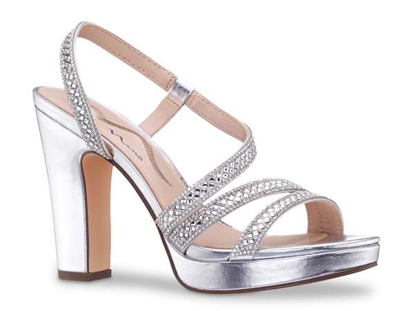 【送料無料】 ニナ レディース サンダル シューズ Scarla Platform Sandal Silver Metallic