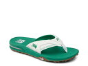 【送料無料】 リーフ メンズ サンダル シューズ Spackler Spikeless Flip Flop White/Green