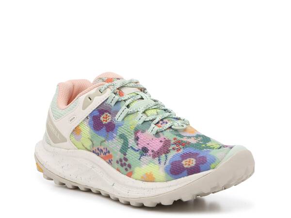 【送料無料】 メレル レディース スニーカー シューズ Antora 3 Botanist Trail Shoe - Women's Pastel Green/Multicolor Botanist Flo..