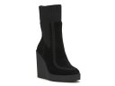  ジェシカシンプソン レディース ブーツ・レインブーツ シューズ Madwen Knitted Wedge Bootie Black