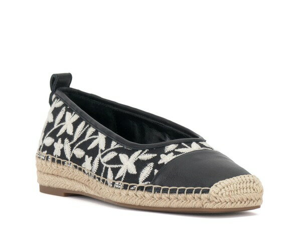 【送料無料】 ラッキーブランド レディース スリッポン ローファー シューズ Miheli Espadrille Slip-On Black/Cream Floral Embroidery