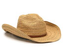  ヴィンスカムート レディース 帽子 アクセサリー Woven Panama Hat Wheat/Brown