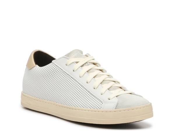  ピーフォーフォーエイト レディース スニーカー シューズ John Sneaker - Women's White/Beige/Light Grey Perforated