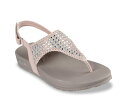 【送料無料】 スケッチャーズ レディース サンダル シューズ Meditation Pixie Bling Sandal Light Pink