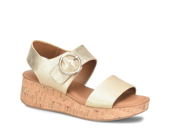  ユーロソフト レディース サンダル シューズ Finnly Wedge Sandal Gold Metallic