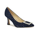 【送料無料】 ナインウェスト レディース パンプス シューズ Jaquee Pump Dark Blue Textile(4)