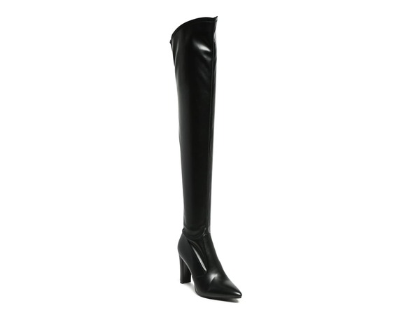 ロンドンラグ レディース シューズ ブーツ・レインブーツ London Rag Zade Thigh High Boot Black ブラ..