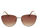 【送料無料】 ケリー&ケイティ レディース サングラス・アイウェア アクセサリー True Blue Sunglasses Gold Metallic/Brow...