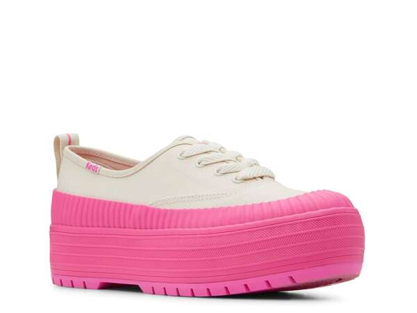 【送料無料】 ケッズ レディース スニーカー シューズ Platform Lug Sneaker - Women's Oatmeal/Pink