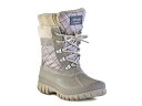 【送料無料】 クーガー レディース ブーツ・レインブーツ シューズ Creek Snow Boot Grey/Beige Plaid