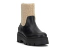 【送料無料】 ジェシカシンプソン レディース ブーツ・レインブーツ シューズ Ulalie Bootie Black Faux Shearling