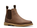 【送料無料】 クラークス メンズ ブーツ・レインブーツ シューズ Shepton Easy Chelsea Boot Brown
