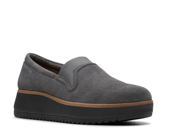 ̵ 顼 ǥ åݥ󡦥ե 塼 Zylah Sky Wedge Slip-On Dark Grey ...