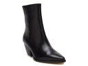 【送料無料】 マチス レディース ブーツ・レインブーツ ブーティ シューズ Caty Bootie Black Smooth Leather