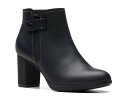 【送料無料】 クラークス レディース ブーツ・レインブーツ シューズ Bayla Glow Bootie BLACK SHINY
