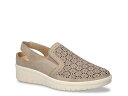 【送料無料】 イージーストリート レディース スリッポン・ローファー シューズ Petal Wedge Slip-On Natural Beige